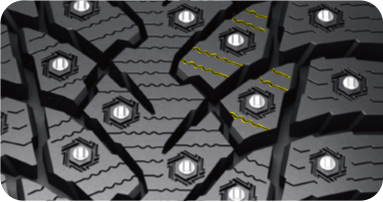 3D Multi-directional Sipes